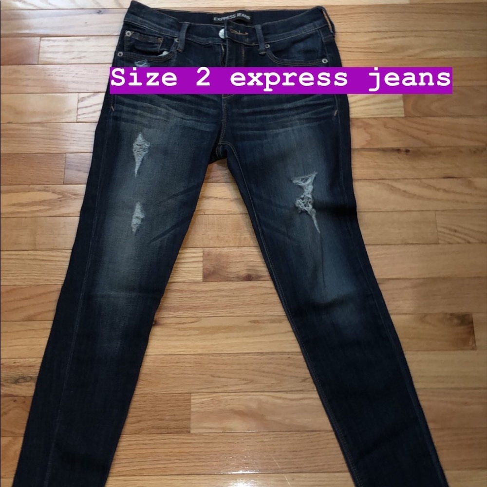 Mid rise express jeans